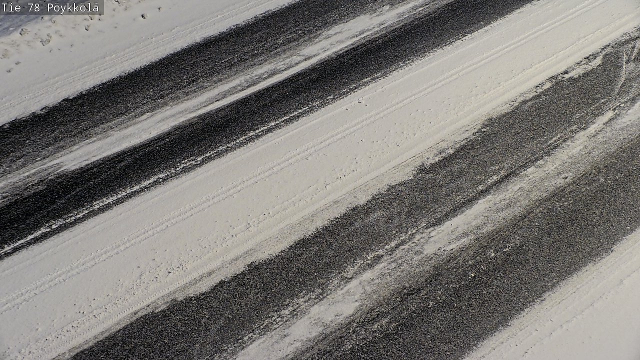 Weather Camera Image Väg 78 Rovaniemi, Pöykkölä, Rovaniemi, Lappi