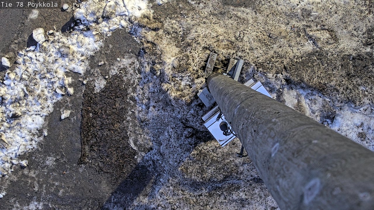 Weather Camera Image Road 78 Rovaniemi, Pöykkölä, Rovaniemi, Lappi