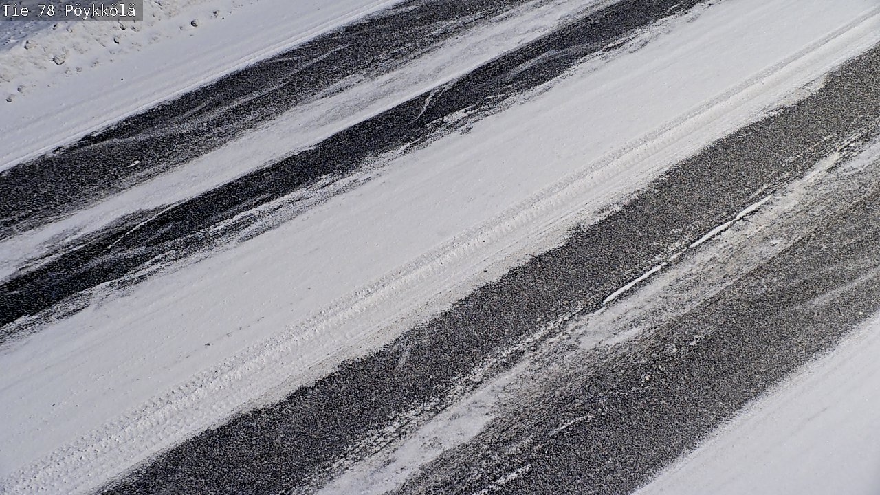 Weather Camera Image Väg 78 Rovaniemi, Pöykkölä, Rovaniemi, Lappi