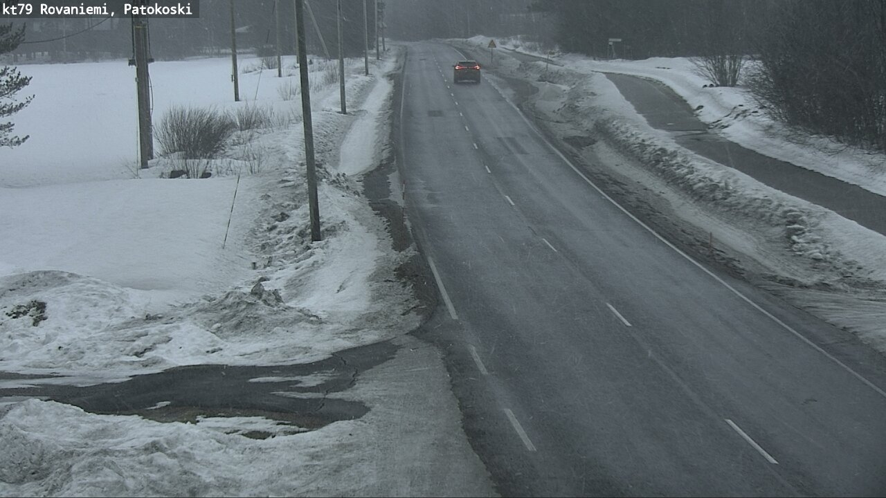 Weather Camera Image Väg 79 Rovaniemi, Patokoski, Rovaniemi, Lappi