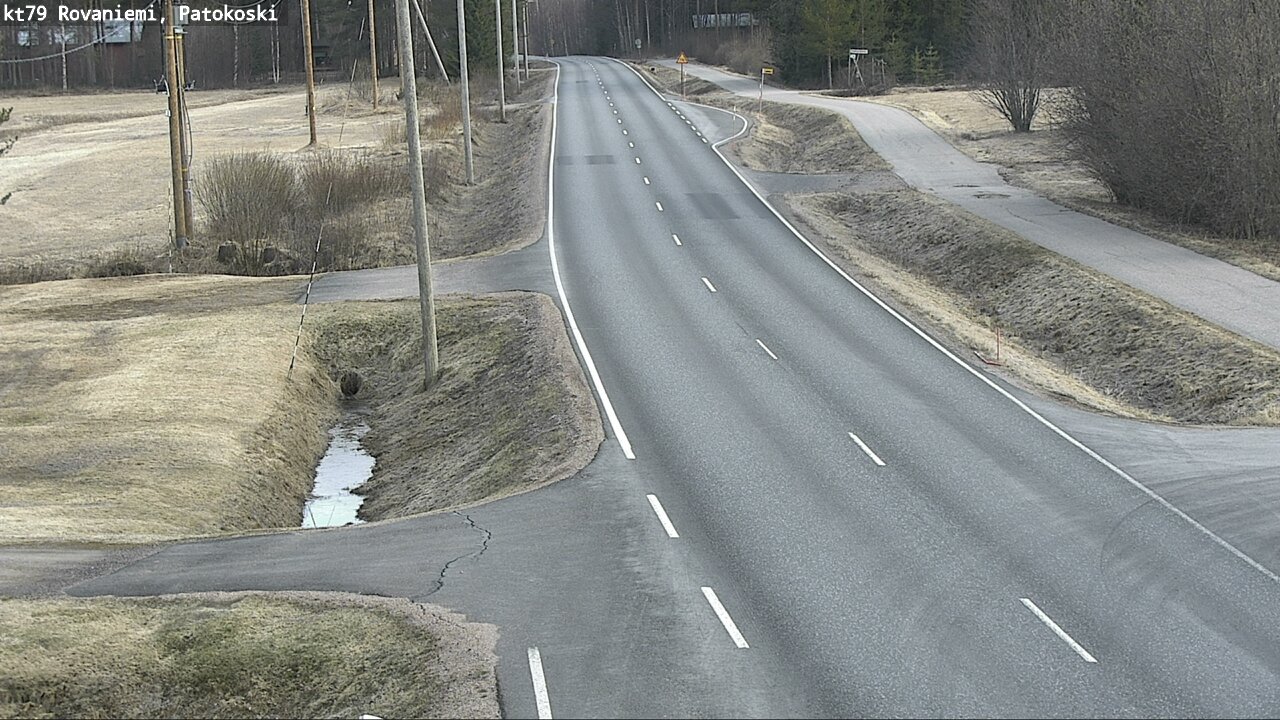 Weather Camera Image Väg 79 Rovaniemi, Patokoski, Rovaniemi, Lappi