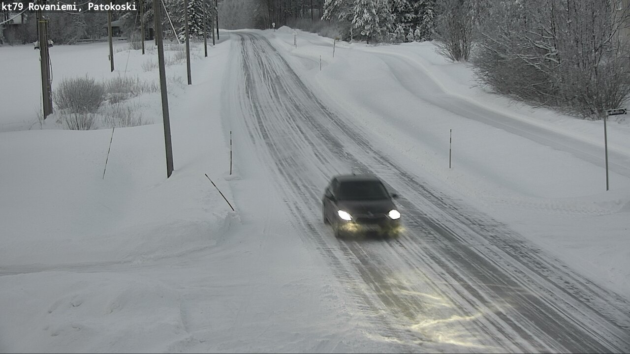 Weather Camera Image Väg 79 Rovaniemi, Patokoski, Rovaniemi, Lappi