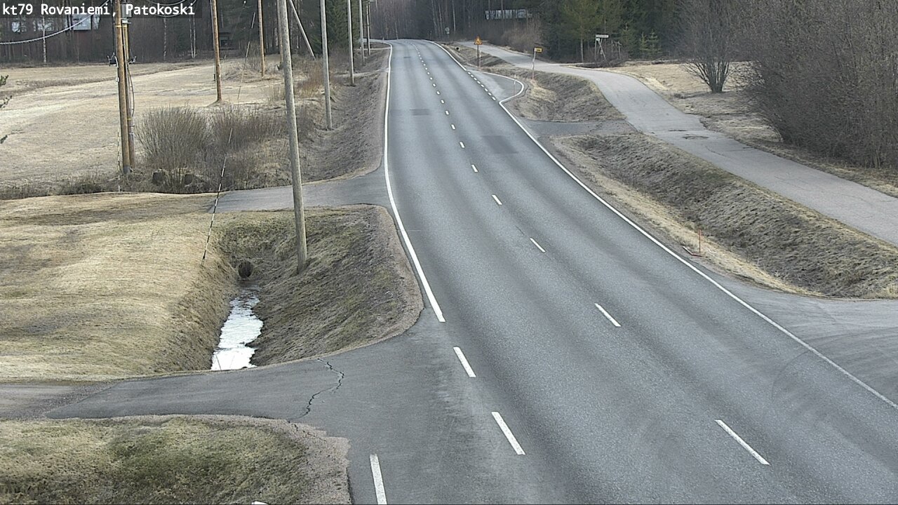 Weather Camera Image Väg 79 Rovaniemi, Patokoski, Rovaniemi, Lappi