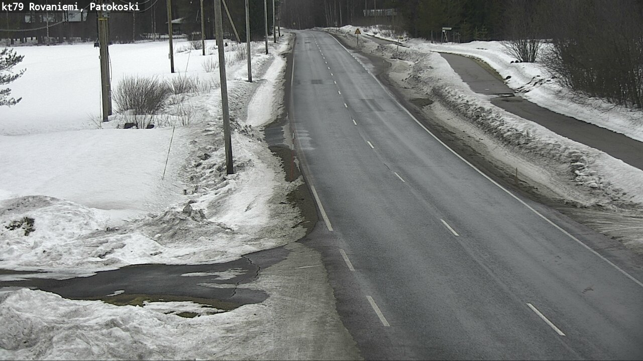 Weather Camera Image Väg 79 Rovaniemi, Patokoski, Rovaniemi, Lappi