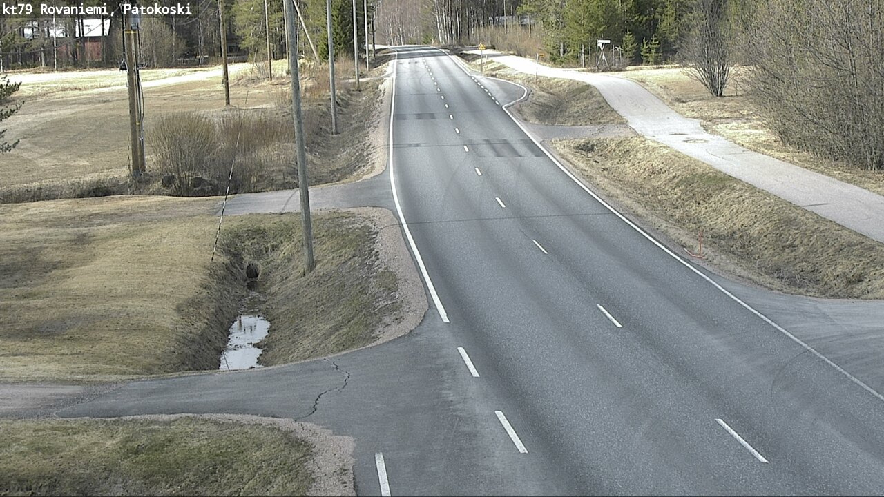 Weather Camera Image Väg 79 Rovaniemi, Patokoski, Rovaniemi, Lappi