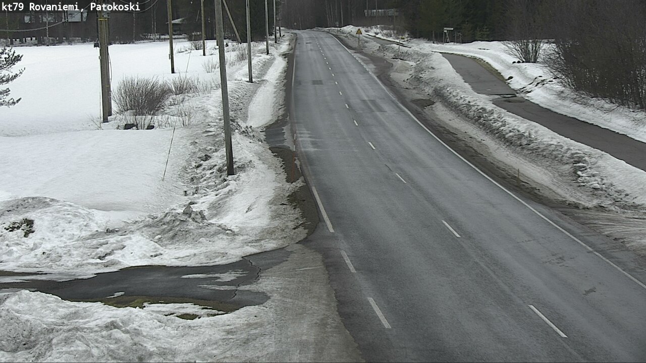 Weather Camera Image Väg 79 Rovaniemi, Patokoski, Rovaniemi, Lappi