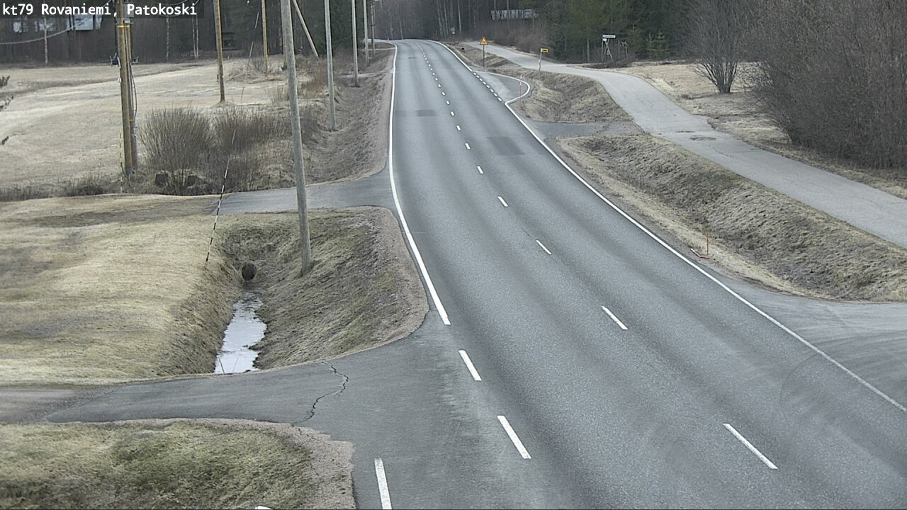 Weather Camera Image Väg 79 Rovaniemi, Patokoski, Rovaniemi, Lappi