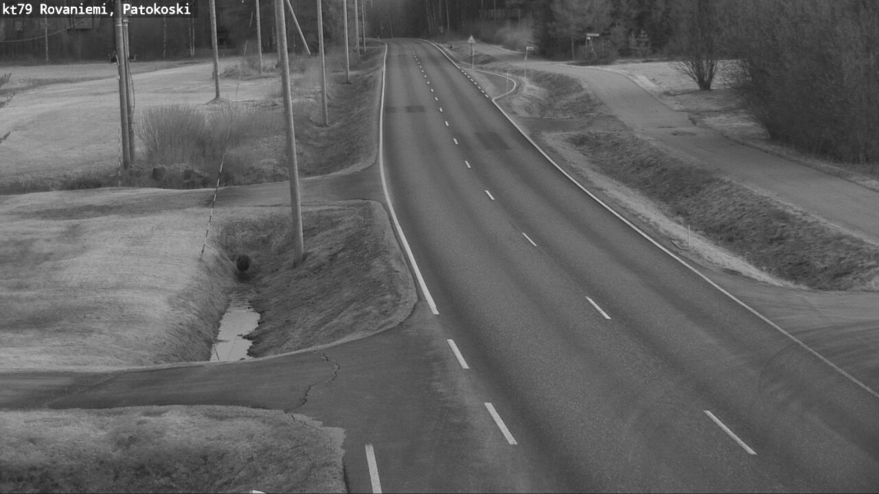 Weather Camera Image Väg 79 Rovaniemi, Patokoski, Rovaniemi, Lappi