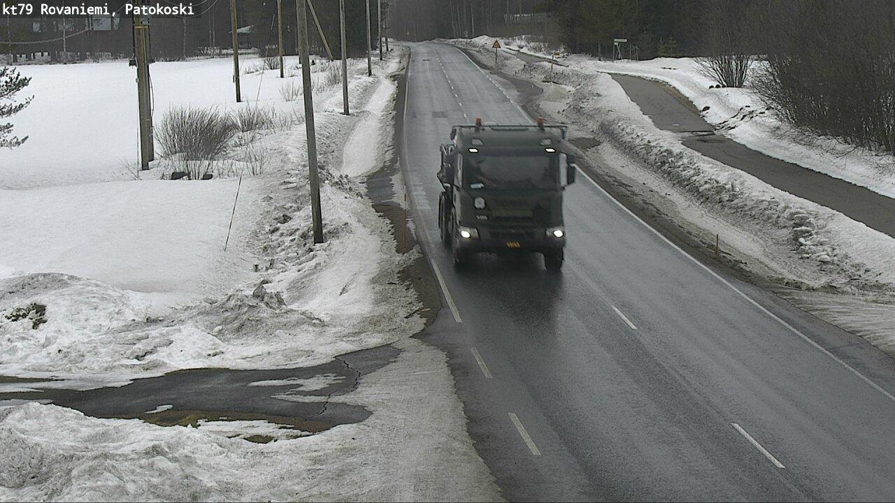 Weather Camera Image Road 79 Rovaniemi, Patokoski, Rovaniemi, Lappi
