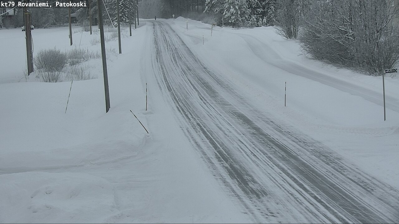 Weather Camera Image Väg 79 Rovaniemi, Patokoski, Rovaniemi, Lappi