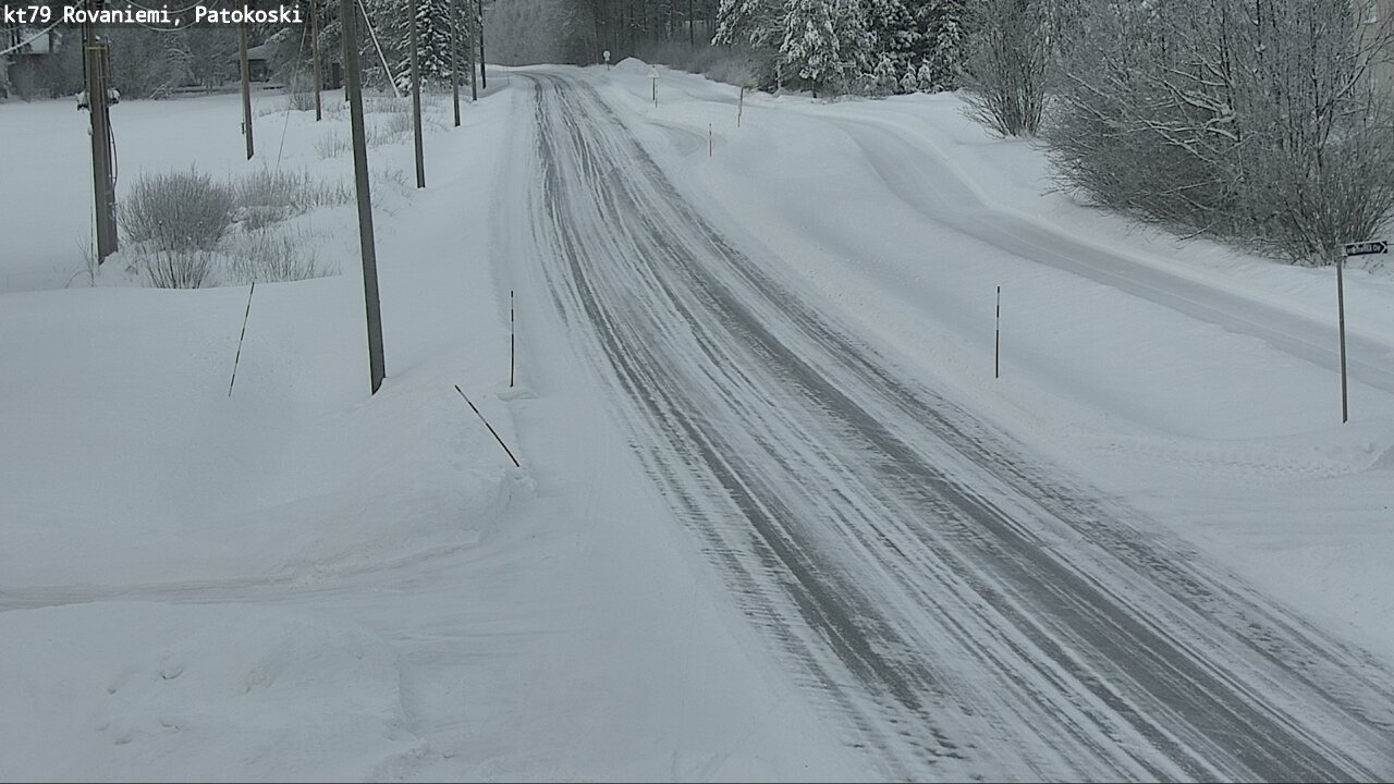 Weather Camera Image Väg 79 Rovaniemi, Patokoski, Rovaniemi, Lappi