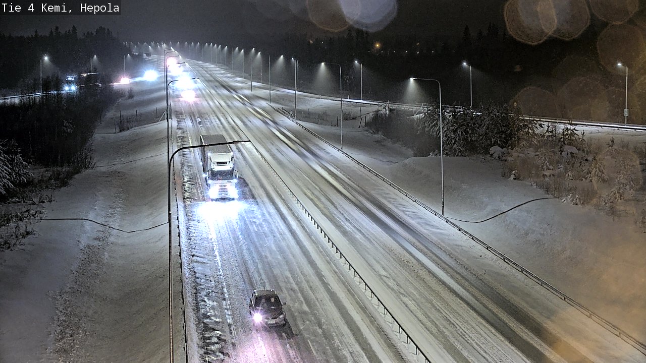 Weather Camera Image Väg 4 Kemi, Hepola, Kemi, Lappi