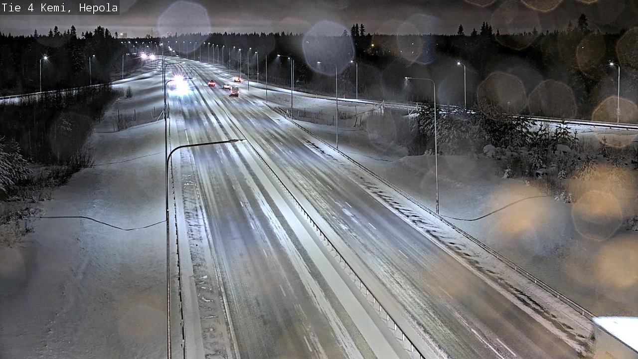 Weather Camera Image Väg 4 Kemi, Hepola, Kemi, Lappi