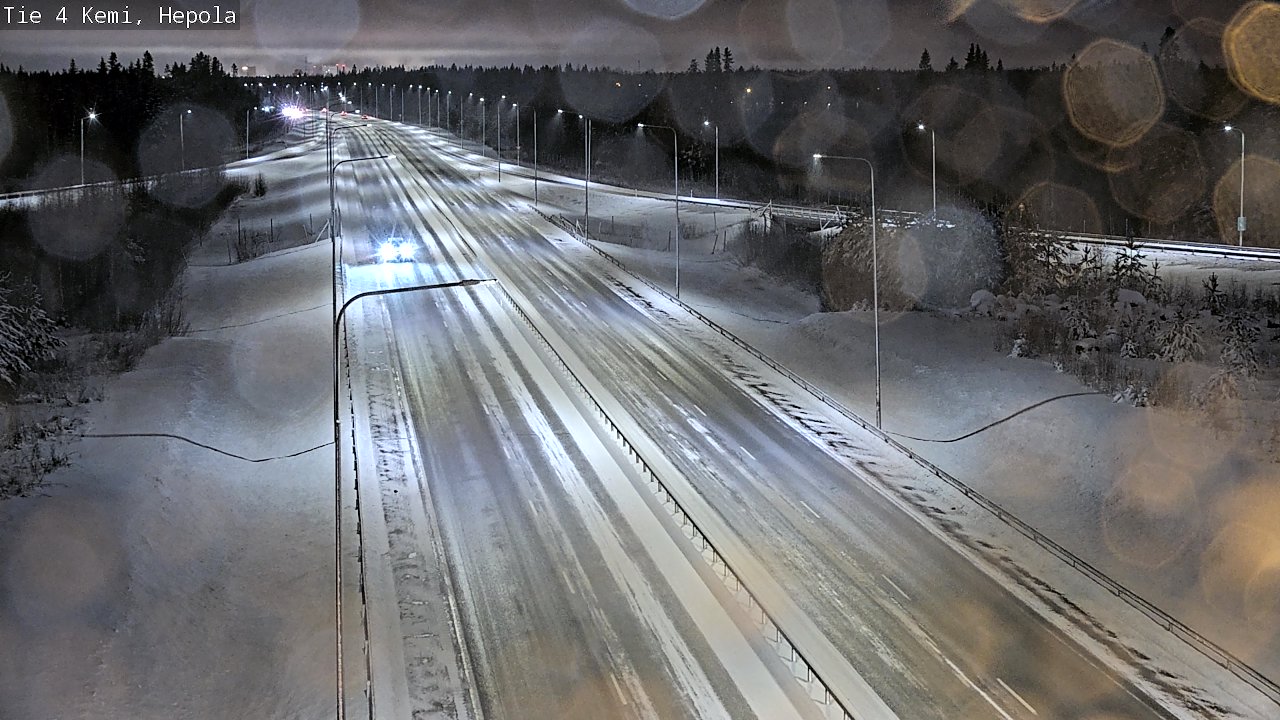 Weather Camera Image Väg 4 Kemi, Hepola, Kemi, Lappi