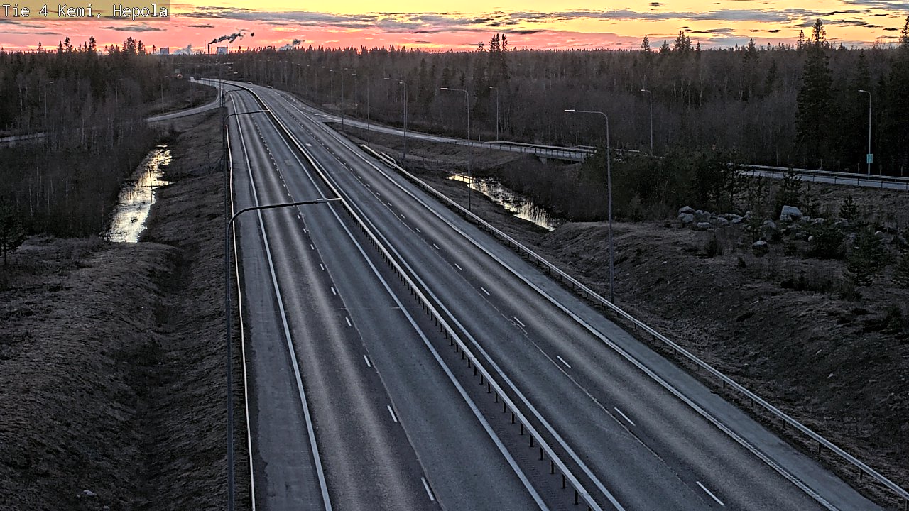 Weather Camera Image Väg 4 Kemi, Hepola, Kemi, Lappi