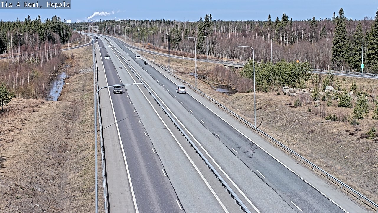 Weather Camera Image Väg 4 Kemi, Hepola, Kemi, Lappi