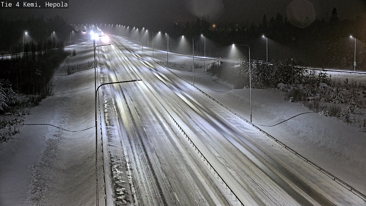 Weather Camera Image Väg 4 Kemi, Hepola, Kemi, Lappi