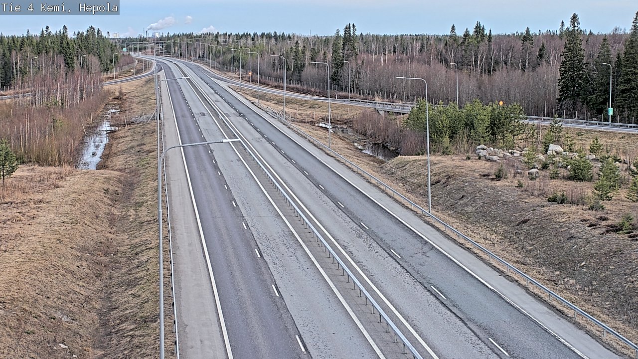 Weather Camera Image Väg 4 Kemi, Hepola, Kemi, Lappi