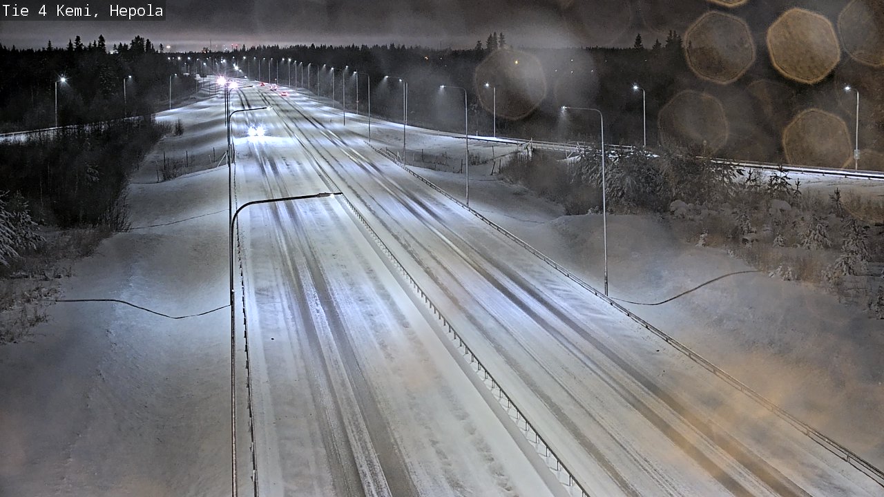 Weather Camera Image Väg 4 Kemi, Hepola, Kemi, Lappi