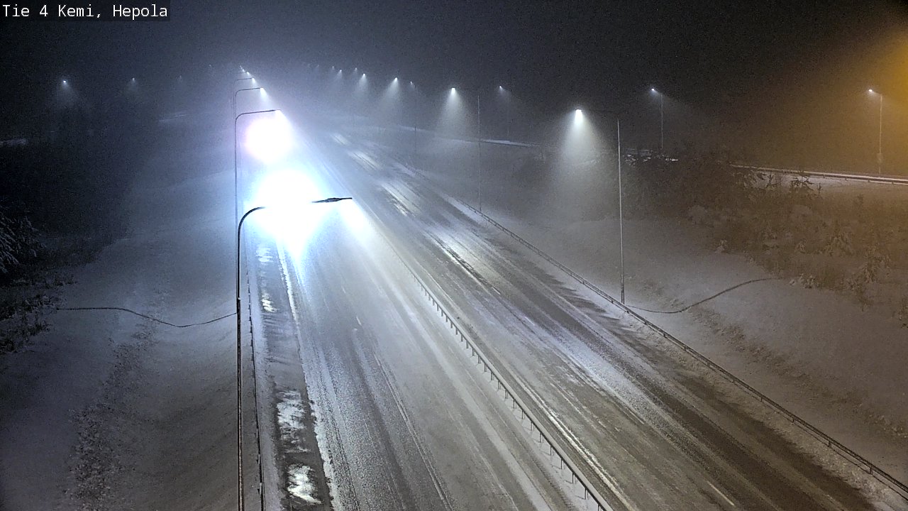 Weather Camera Image Väg 4 Kemi, Hepola, Kemi, Lappi