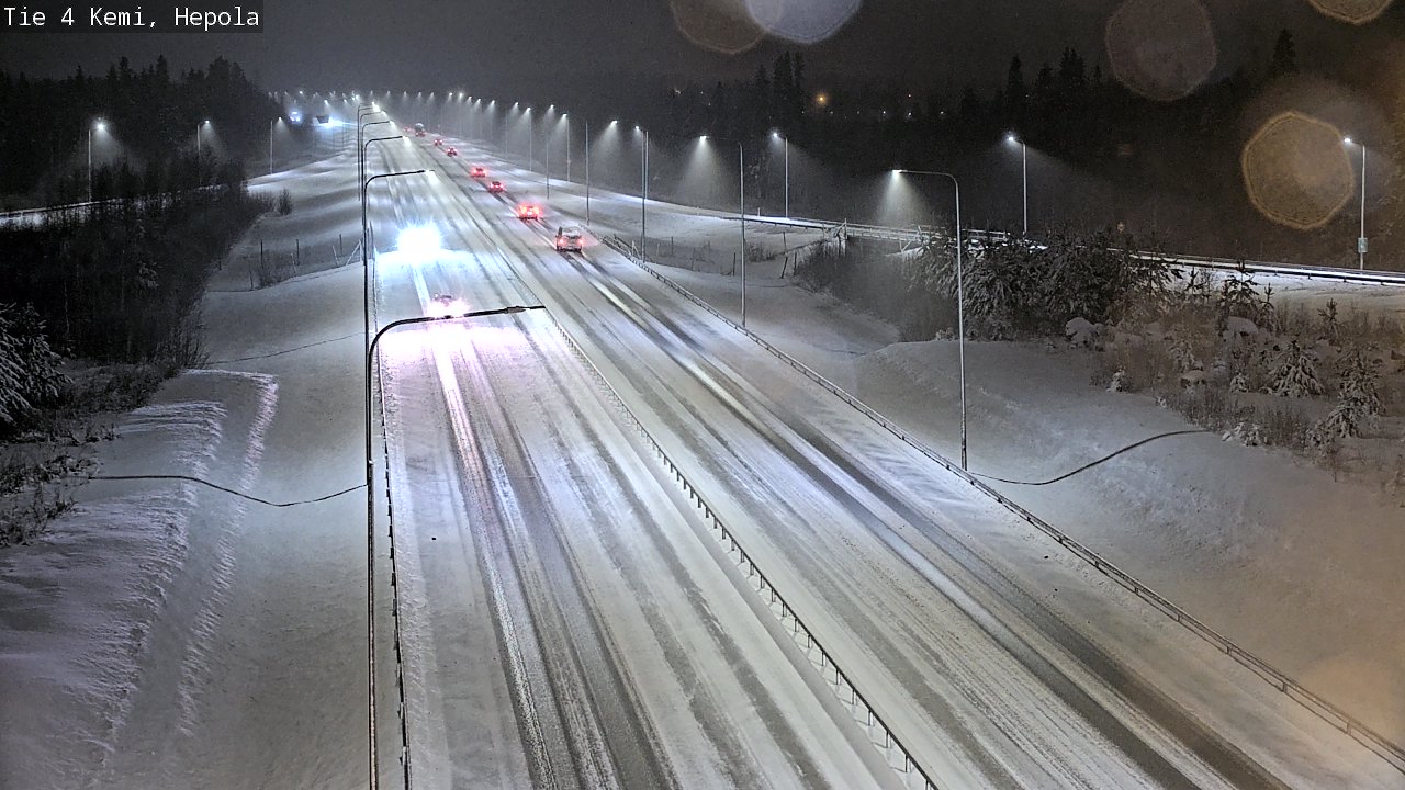 Weather Camera Image Väg 4 Kemi, Hepola, Kemi, Lappi