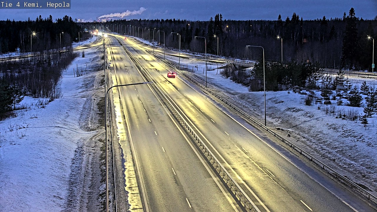 Kelikamerat Kuva Tie 4 Kemi, Hepola, Kemi, Lappi