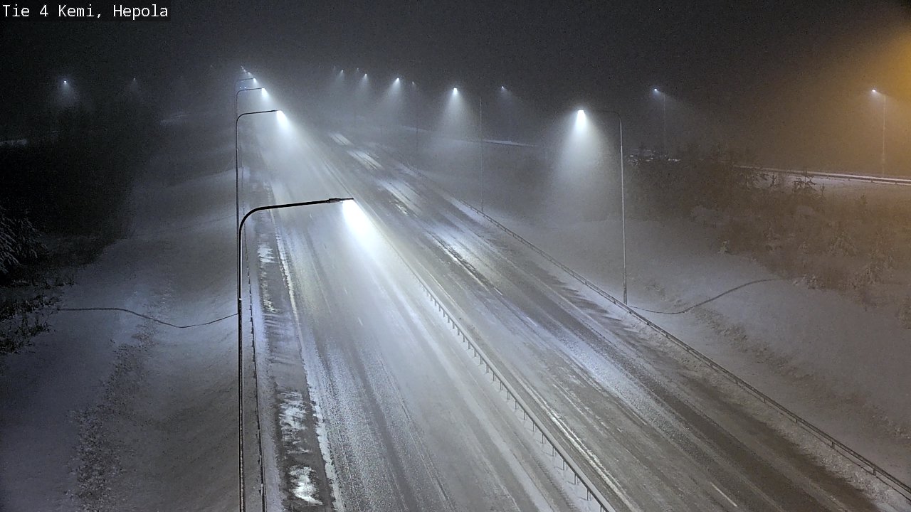 Weather Camera Image Väg 4 Kemi, Hepola, Kemi, Lappi