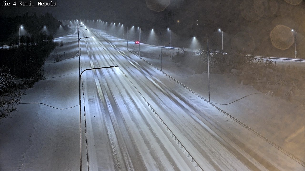Weather Camera Image Väg 4 Kemi, Hepola, Kemi, Lappi