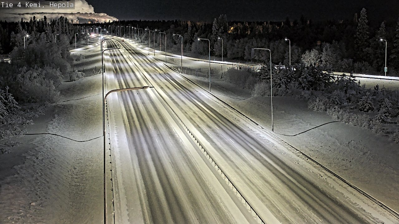 Kelikamerat Kuva Tie 4 Kemi, Hepola, Kemi, Lappi