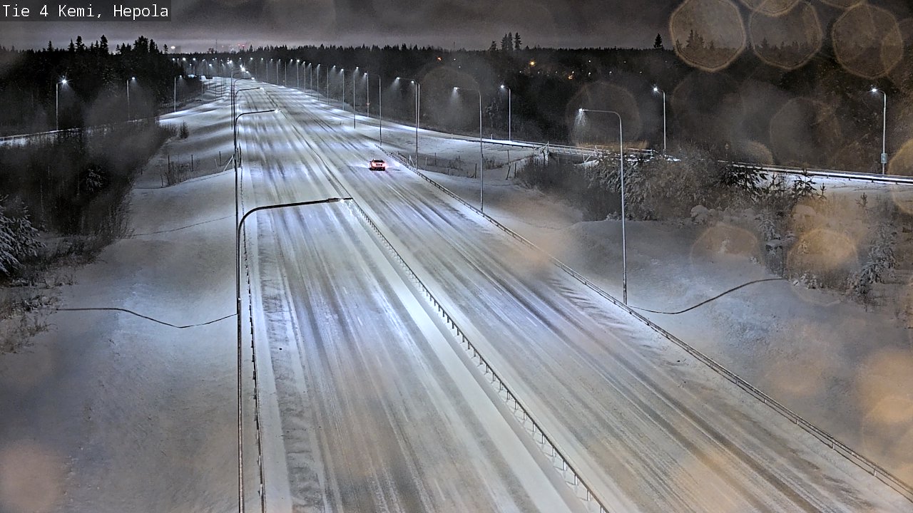 Weather Camera Image Väg 4 Kemi, Hepola, Kemi, Lappi