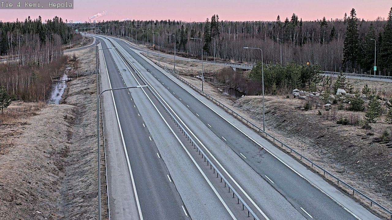 Weather Camera Image Väg 4 Kemi, Hepola, Kemi, Lappi