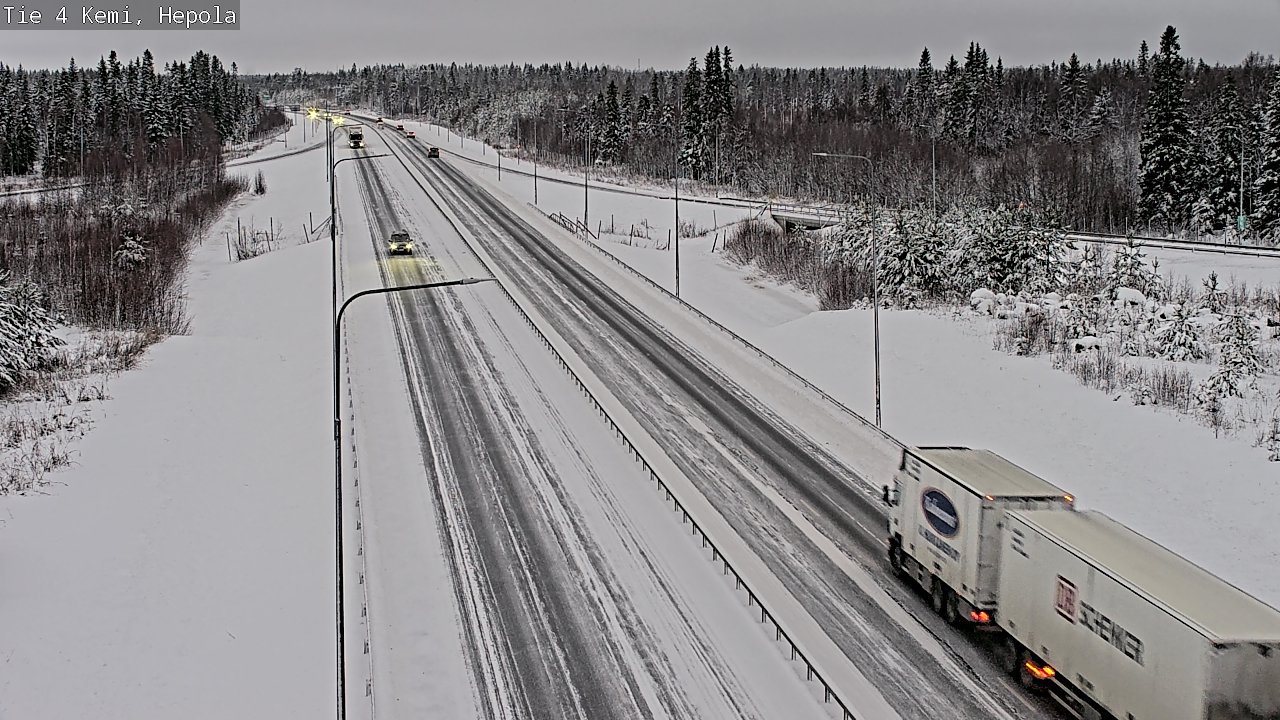 Weather Camera Image Väg 4 Kemi, Hepola, Kemi, Lappi