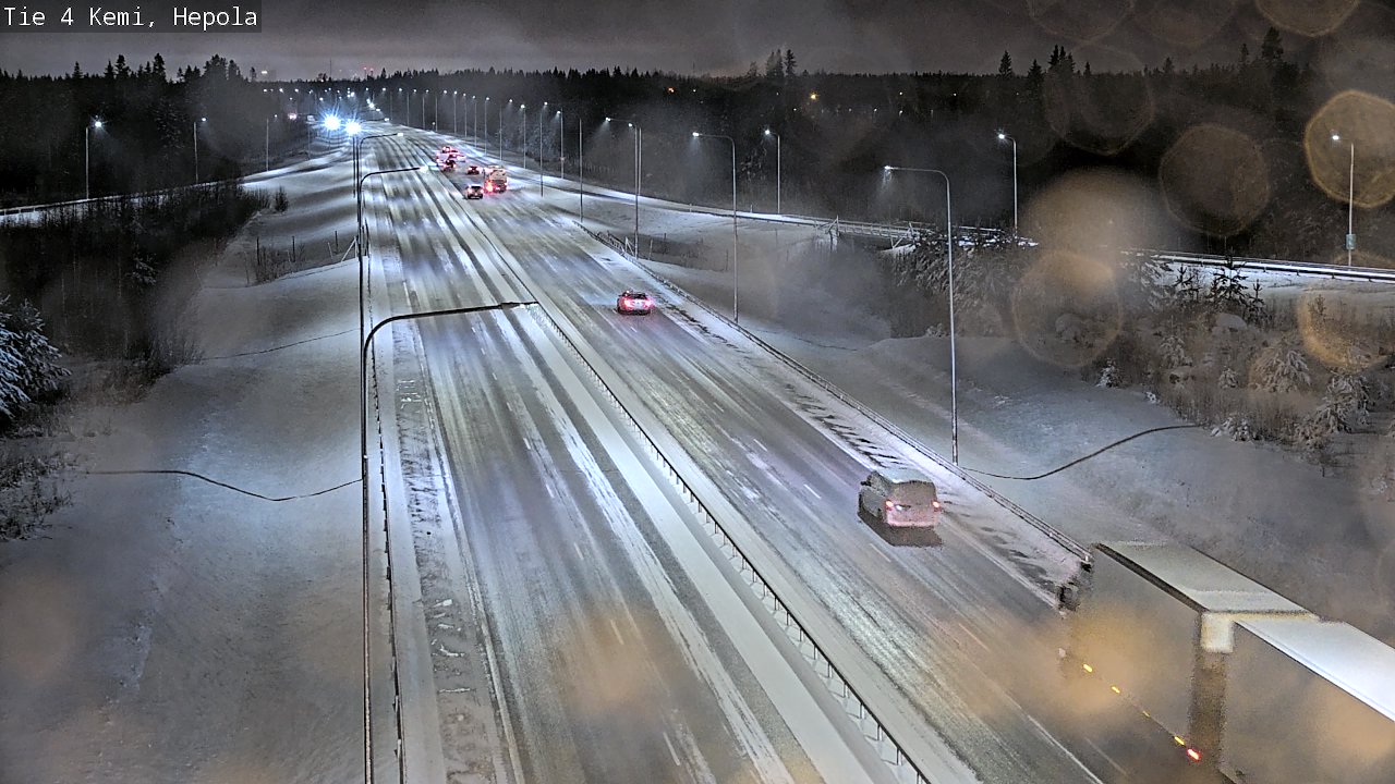 Weather Camera Image Väg 4 Kemi, Hepola, Kemi, Lappi