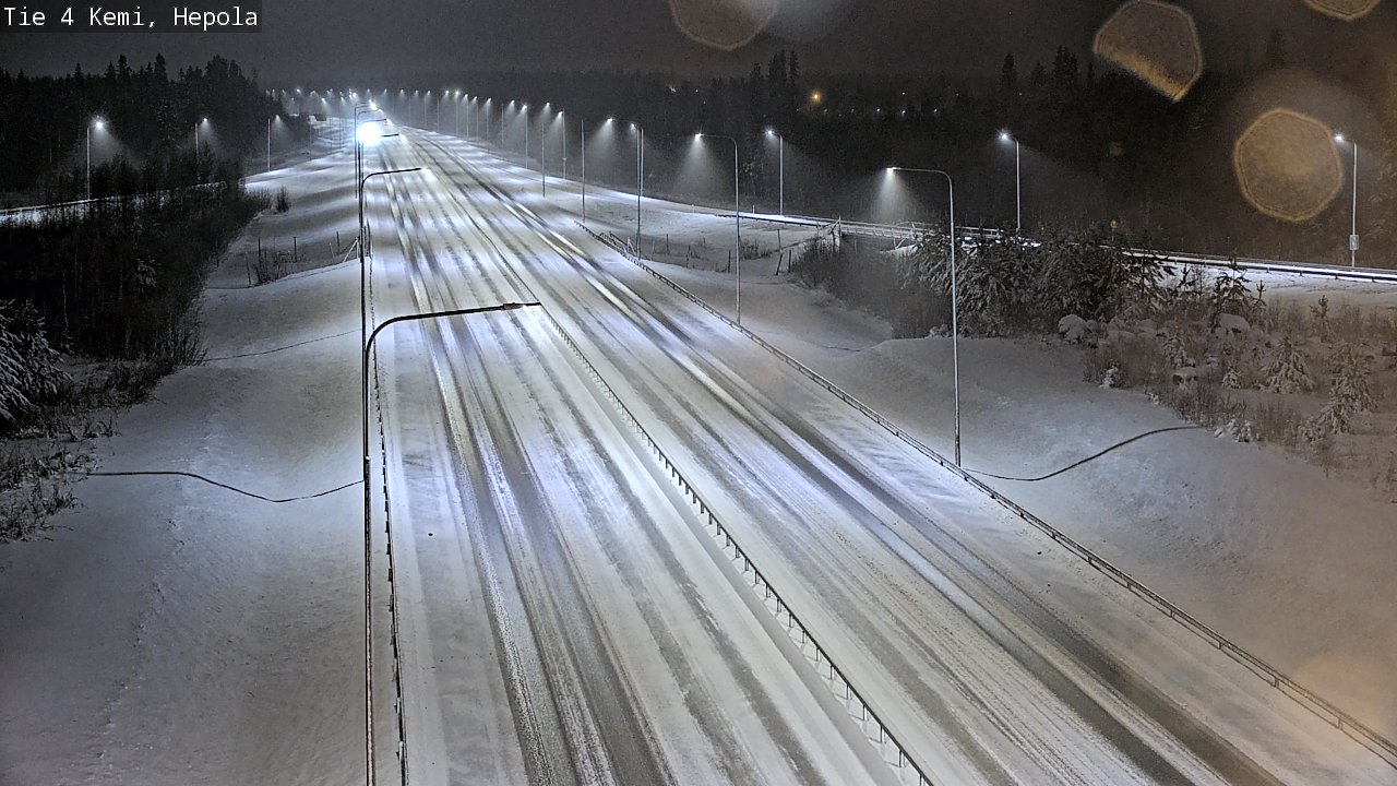 Weather Camera Image Väg 4 Kemi, Hepola, Kemi, Lappi