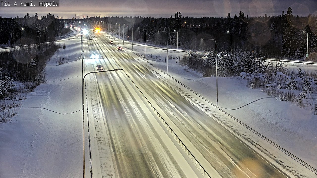 Weather Camera Image Väg 4 Kemi, Hepola, Kemi, Lappi
