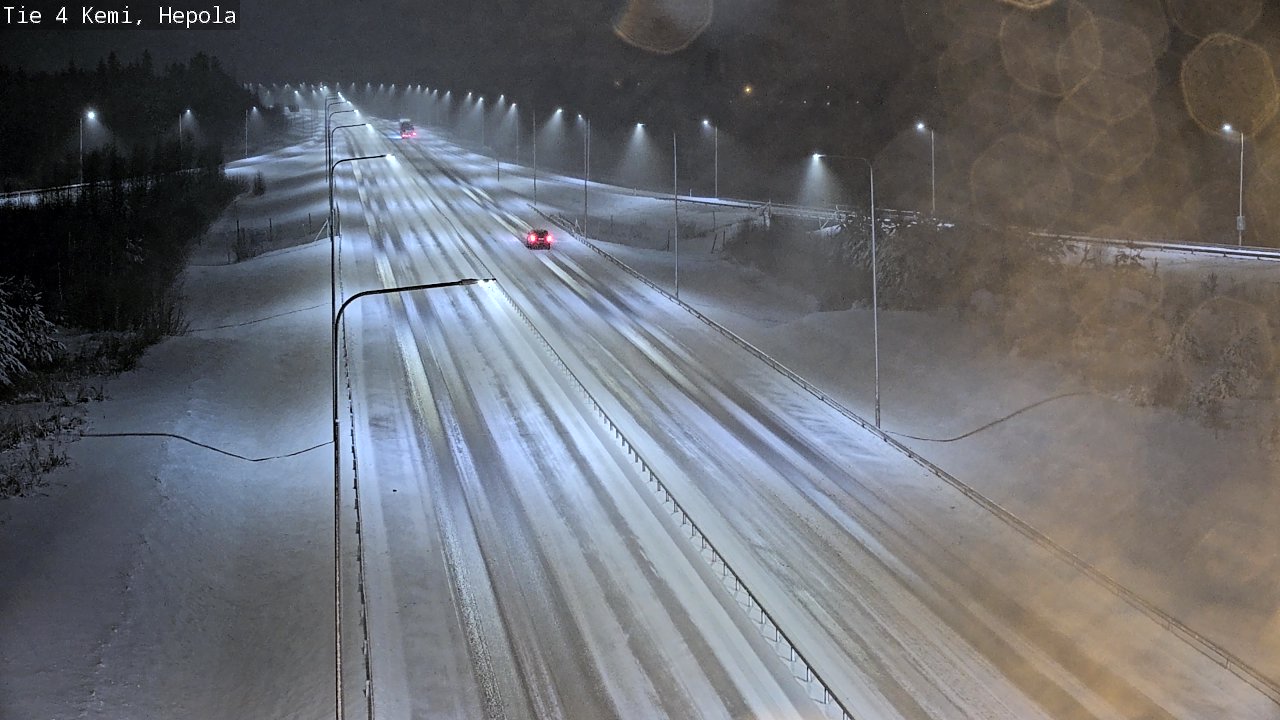 Weather Camera Image Väg 4 Kemi, Hepola, Kemi, Lappi