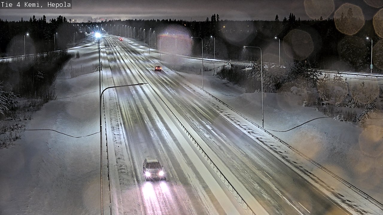 Weather Camera Image Väg 4 Kemi, Hepola, Kemi, Lappi