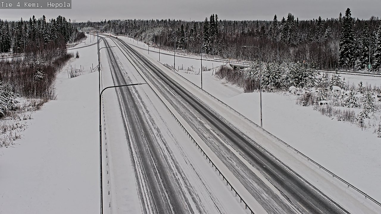 Weather Camera Image Väg 4 Kemi, Hepola, Kemi, Lappi