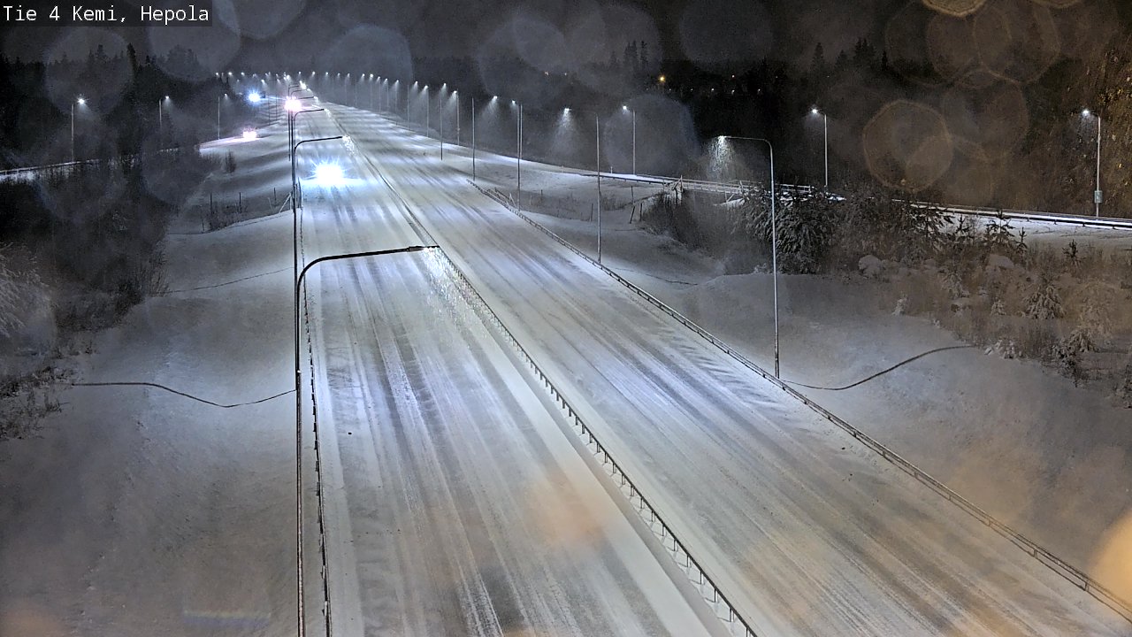 Weather Camera Image Väg 4 Kemi, Hepola, Kemi, Lappi