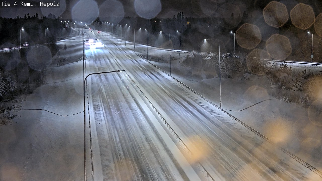 Weather Camera Image Väg 4 Kemi, Hepola, Kemi, Lappi
