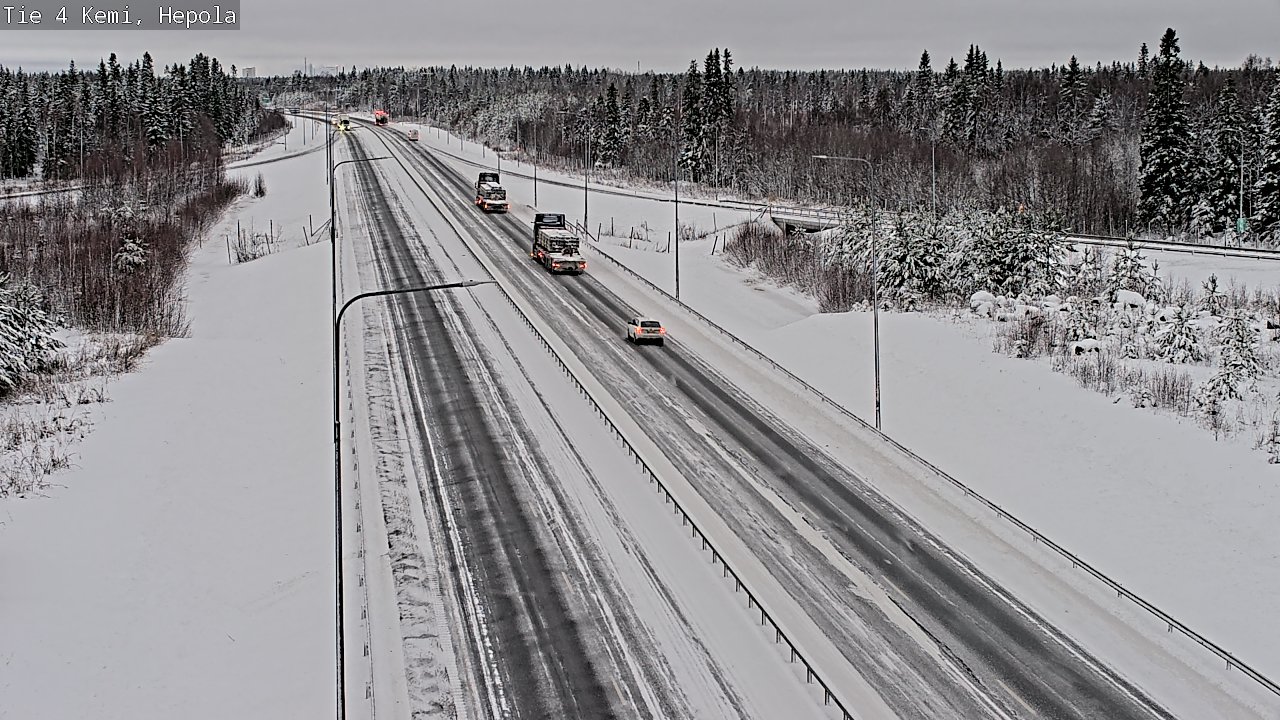 Weather Camera Image Väg 4 Kemi, Hepola, Kemi, Lappi