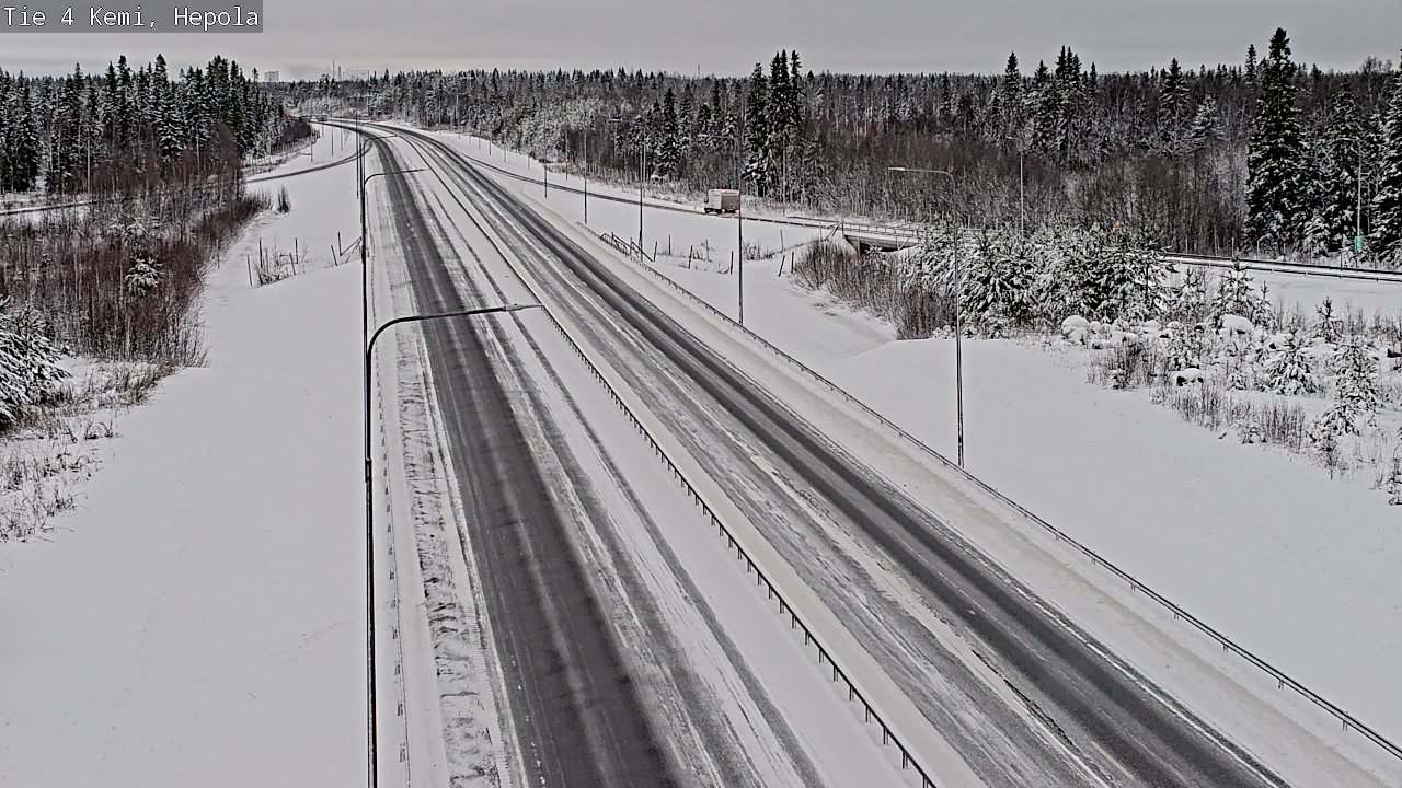 Weather Camera Image Väg 4 Kemi, Hepola, Kemi, Lappi