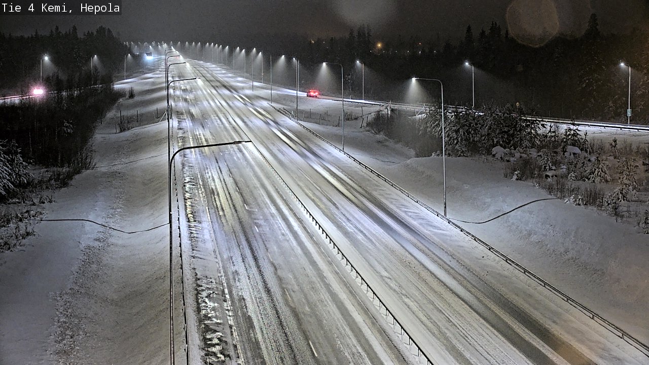 Weather Camera Image Väg 4 Kemi, Hepola, Kemi, Lappi