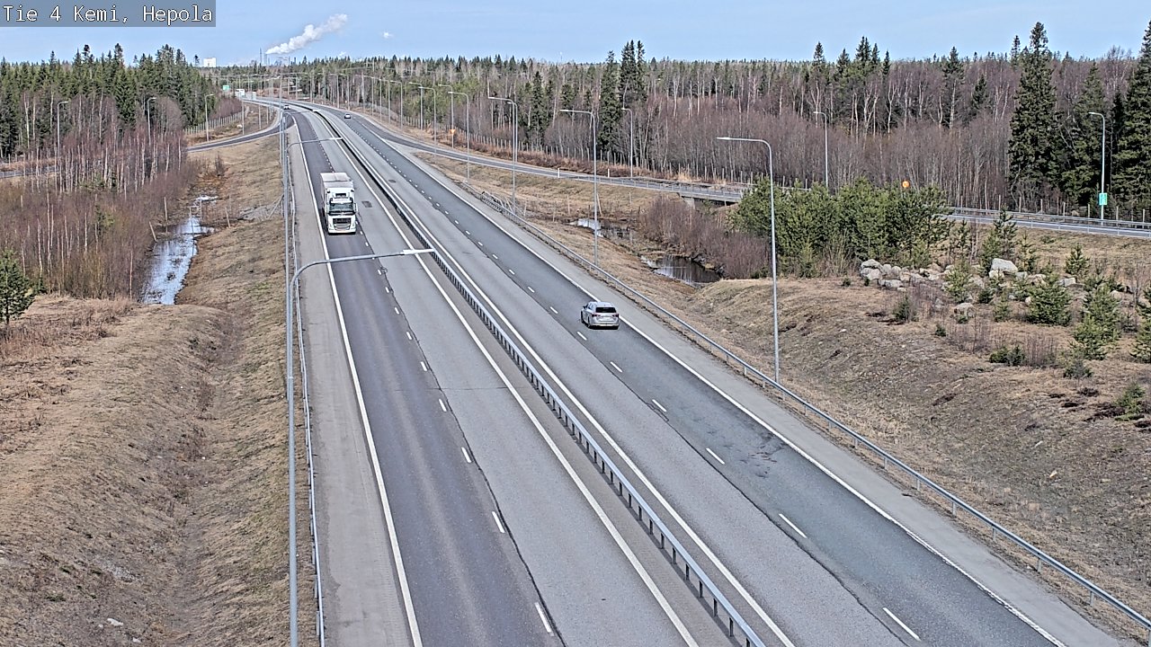 Weather Camera Image Väg 4 Kemi, Hepola, Kemi, Lappi
