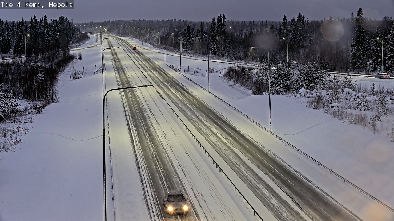 Weather Camera Image Väg 4 Kemi, Hepola, Kemi, Lappi