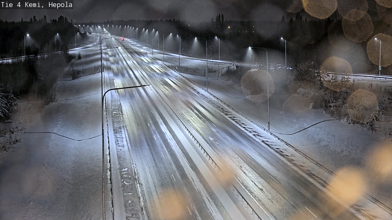 Weather Camera Image Väg 4 Kemi, Hepola, Kemi, Lappi