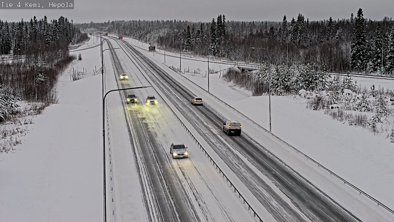 Weather Camera Image Väg 4 Kemi, Hepola, Kemi, Lappi