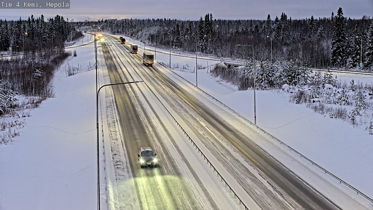 Weather Camera Image Väg 4 Kemi, Hepola, Kemi, Lappi