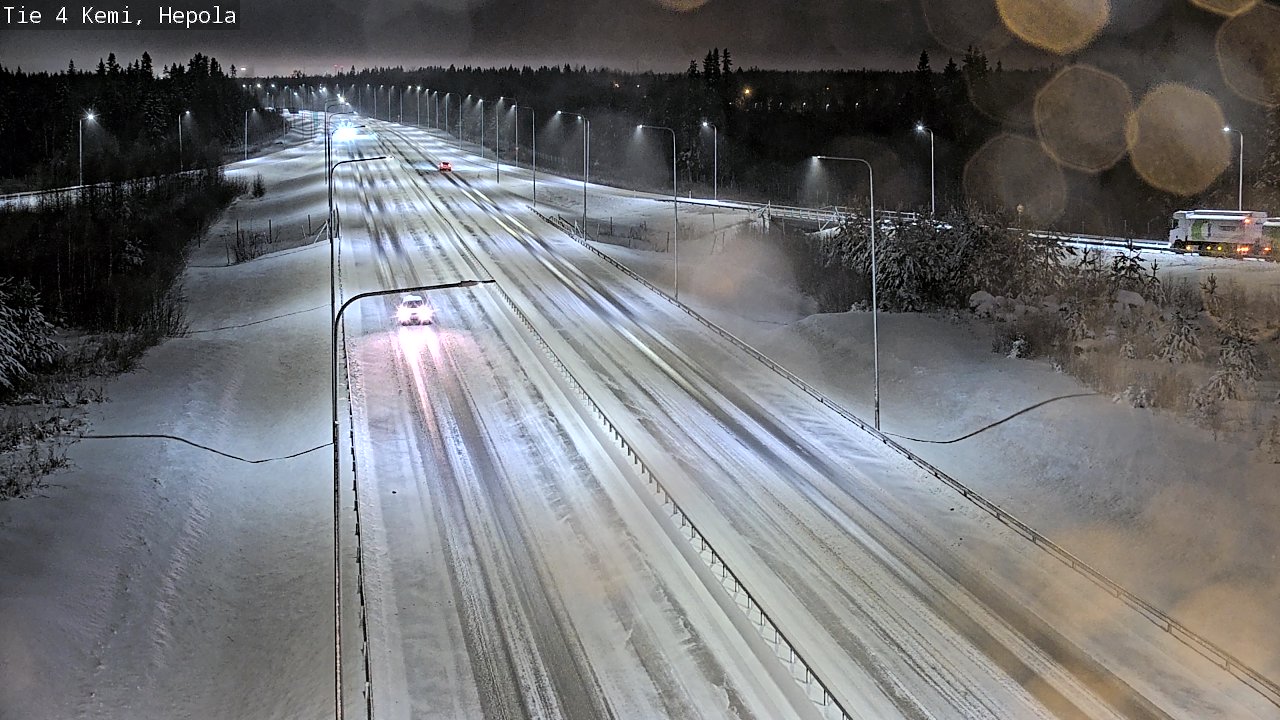 Weather Camera Image Väg 4 Kemi, Hepola, Kemi, Lappi