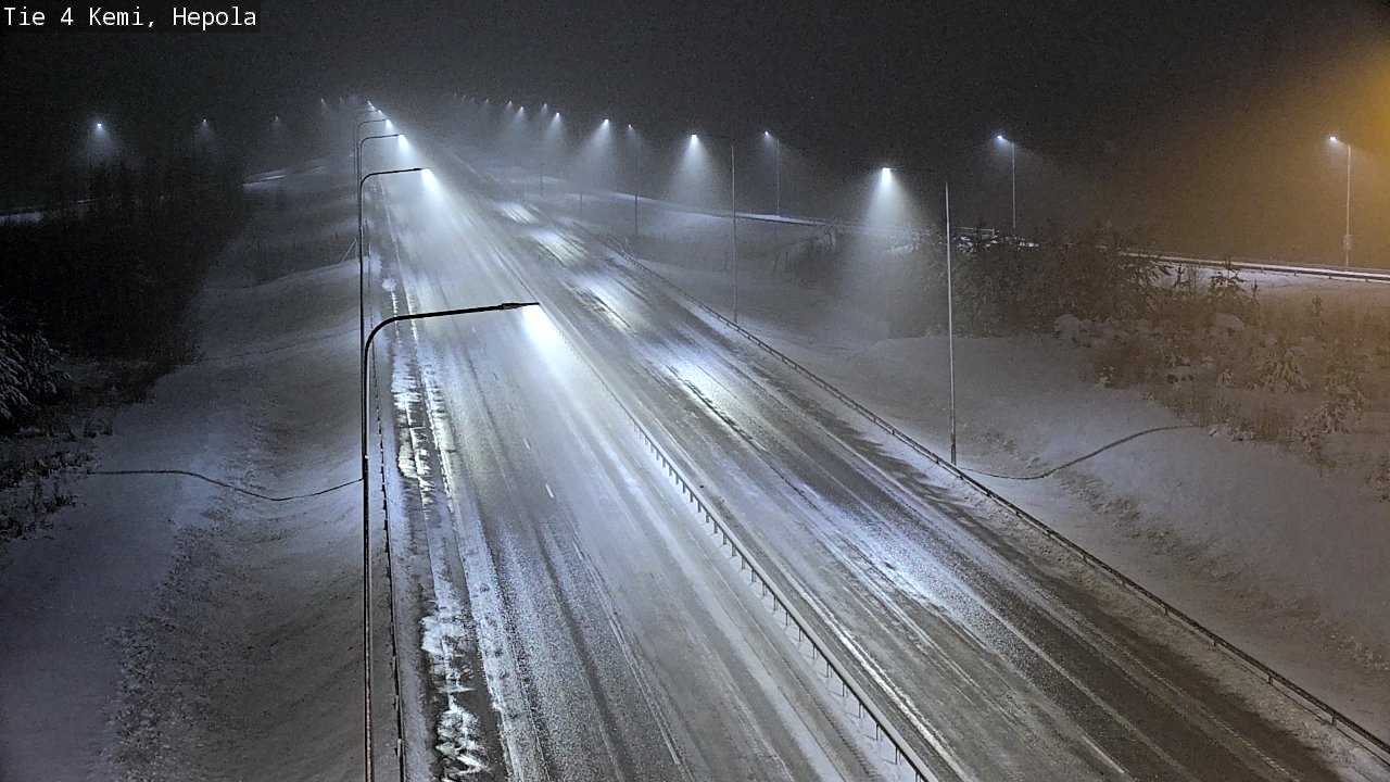 Weather Camera Image Väg 4 Kemi, Hepola, Kemi, Lappi